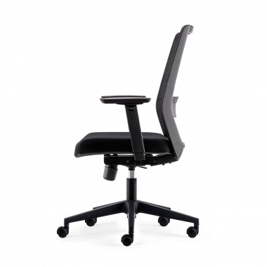 outlet cadeira de escritorio preto kana malha mesh bracos moveis 6