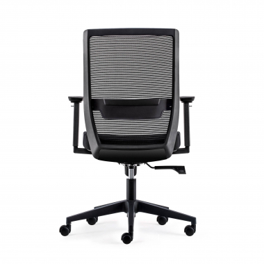 outlet cadeira de escritorio preto kana malha mesh bracos moveis 8