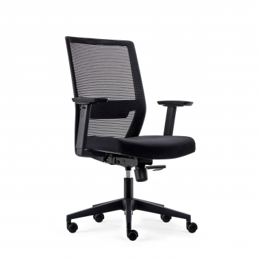 outlet cadeira de escritorio preto kana malha mesh bracos moveis 1