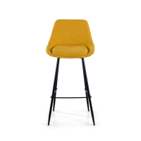 Banco Estofado Giselle, Ergonômico e Estrutura Preta 210938 - (Outlet)