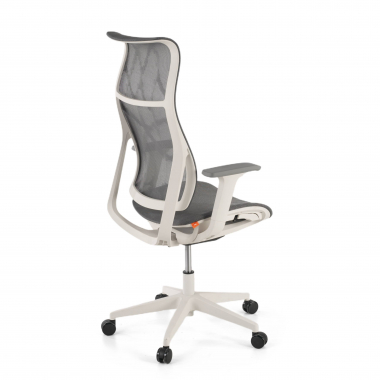 outlet cadeira de escritorio cinza stay malha mesh bracos moveis 3