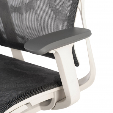 outlet cadeira de escritorio cinza stay malha mesh bracos moveis 6