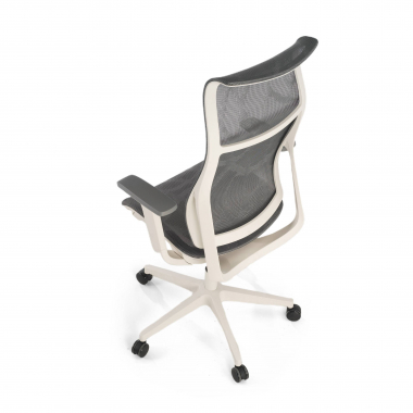 outlet cadeira de escritorio cinza stay malha mesh bracos moveis 8