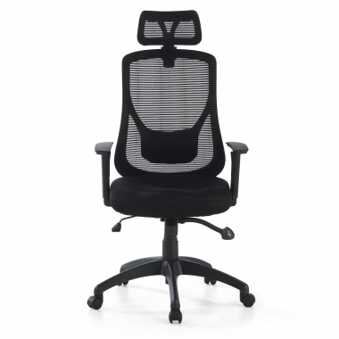 outlet cadeira de escritorio preto lake malha mesh bracos moveis 3