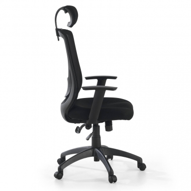 outlet cadeira de escritorio preto lake malha mesh bracos moveis 4