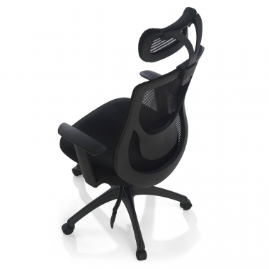 outlet cadeira de escritorio preto lake malha mesh bracos moveis 7