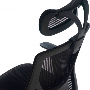 outlet cadeira de escritorio preto lake malha mesh bracos moveis 5