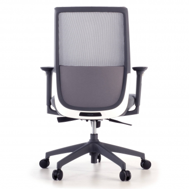 outlet cadeira de escritorio cinza five malha mesh bracos moveis 7