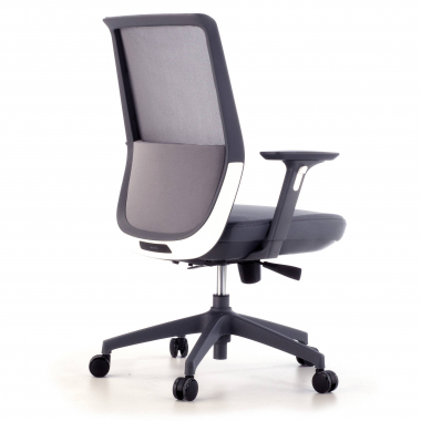 outlet cadeira de escritorio cinza five malha mesh bracos moveis 6